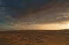 Dreigende zonsondergang