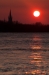 Zonsondergang Waal